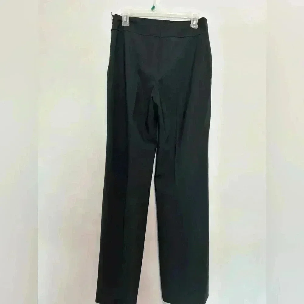 Akris Punto Womens US 6 Wool Double-Face Bootcut Pants Gray with side Zipper